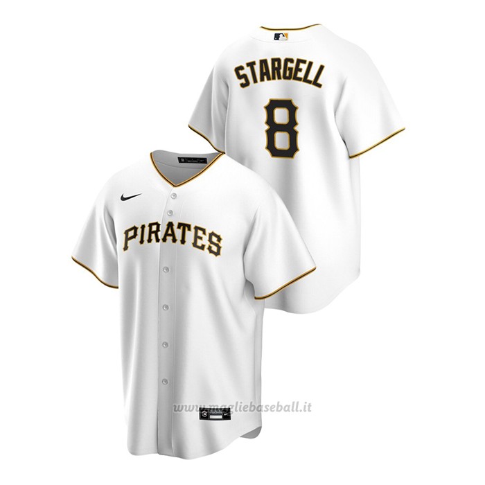 Maglia Baseball Uomo Pittsburgh Pirates Willie Stargell Replica Primera Bianco